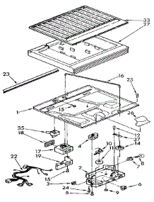 Compartment Separator parts for Kenmore Refrigerator 106.9728510 (1069728510, 106 9728510) from AppliancePartsPros.com