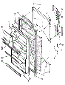 Refrigerator Door parts for Kenmore Refrigerator 106.9728510 (1069728510, 106 9728510) from AppliancePartsPros.com