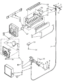 Icemaker parts for Kenmore Refrigerator 106.9710311 (1069710311, 106 9710311) from AppliancePartsPros.com