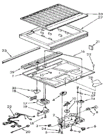 Compartment Separator parts for Kenmore Refrigerator 106.9710311 (1069710311, 106 9710311) from AppliancePartsPros.com