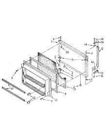 Freezer Door parts for Kenmore Refrigerator 106.9600510 (1069600510, 106 9600510) from AppliancePartsPros.com
