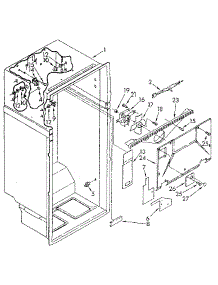 Liner parts for Kenmore Refrigerator 106.9600510 (1069600510, 106 9600510) from AppliancePartsPros.com