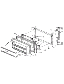 Freezer Door parts for Kenmore Refrigerator 106.9700515 (1069700515, 106 9700515) from AppliancePartsPros.com