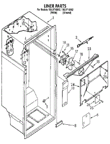 Liner parts for Kenmore Refrigerator 106.9710682 (1069710682, 106 9710682) from AppliancePartsPros.com