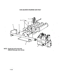 Propane Gas Buner And Manifold parts for Kenmore Boiler 229.965370 (229965370, 229 965370) from AppliancePartsPros.com