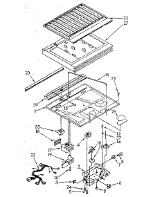 Compartment Separator parts for Kenmore Refrigerator 106.9710517 (1069710517, 106 9710517) from AppliancePartsPros.com