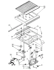 Compartment Separator parts for Kenmore Refrigerator 106.9710583 (1069710583, 106 9710583) from AppliancePartsPros.com