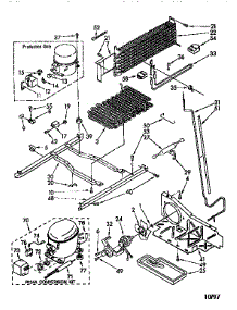 Unit parts for Kenmore Refrigerator 106.9710583 (1069710583, 106 9710583) from AppliancePartsPros.com