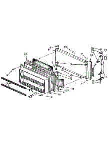 Freezer Door parts for Kenmore Refrigerator 106.9710613 (1069710613, 106 9710613) from AppliancePartsPros.com
