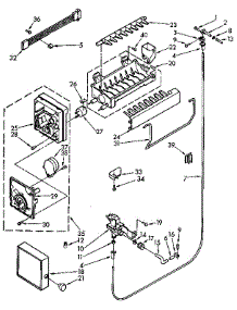 Icemaker parts for Kenmore Refrigerator 106.9710613 (1069710613, 106 9710613) from AppliancePartsPros.com