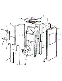 Jacket parts for Kenmore Boiler 229.942361 (229942361, 229 942361) from AppliancePartsPros.com