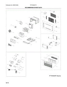 Unit parts for Frigidaire Room Air Conditioner FFTH0822R11 from AppliancePartsPros.com