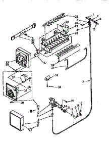 Icemaker parts for Kenmore Refrigerator 106.9700580 (1069700580, 106 9700580) from AppliancePartsPros.com