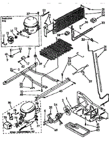 Unit parts for Kenmore Refrigerator 106.9610515 (1069610515, 106 9610515) from AppliancePartsPros.com