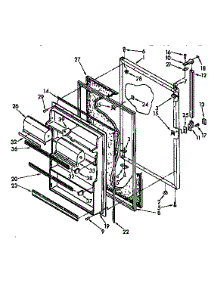 Refrigerator Door parts for Kenmore Refrigerator 106.9610584 (1069610584, 106 9610584) from AppliancePartsPros.com
