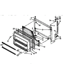 Freezer Door parts for Kenmore Refrigerator 106.9610584 (1069610584, 106 9610584) from AppliancePartsPros.com