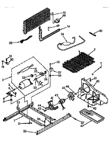 Unit parts for Kenmore Refrigerator 106.9710612 (1069710612, 106 9710612) from AppliancePartsPros.com