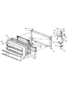 Freezer Door parts for Kenmore Refrigerator 106.9710381 (1069710381, 106 9710381) from AppliancePartsPros.com