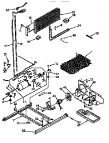 Unit parts for Kenmore Refrigerator 106.9710381 (1069710381, 106 9710381) from AppliancePartsPros.com