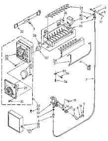 Icemaker parts for Kenmore Refrigerator 106.9700585 (1069700585, 106 9700585) from AppliancePartsPros.com