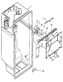 Liner parts for Kenmore Refrigerator 106.9700585 (1069700585, 106 9700585) from AppliancePartsPros.com