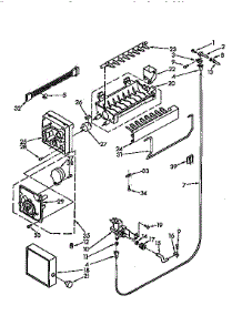 Icemaker parts for Kenmore Refrigerator 106.9710313 (1069710313, 106 9710313) from AppliancePartsPros.com
