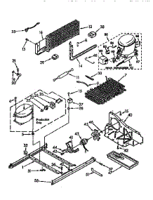 Unit parts for Kenmore Refrigerator 106.9710313 (1069710313, 106 9710313) from AppliancePartsPros.com
