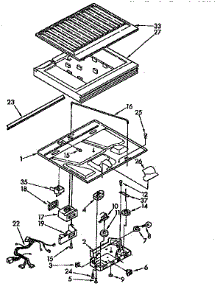 Compartmetn Separator parts for Kenmore Refrigerator 106.9612611 (1069612611, 106 9612611) from AppliancePartsPros.com