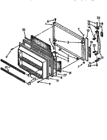 Freezer Door parts for Kenmore Refrigerator 106.9612611 (1069612611, 106 9612611) from AppliancePartsPros.com