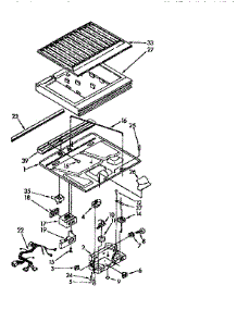 Compartment Separator parts for Kenmore Refrigerator 106.9710516 (1069710516, 106 9710516) from AppliancePartsPros.com