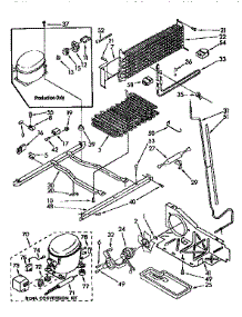 Unit parts for Kenmore Refrigerator 106.9710516 (1069710516, 106 9710516) from AppliancePartsPros.com