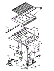 Compartment Separator parts for Kenmore Refrigerator 106.9610585 (1069610585, 106 9610585) from AppliancePartsPros.com