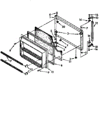 Freezer Door parts for Kenmore Refrigerator 106.9700510 (1069700510, 106 9700510) from AppliancePartsPros.com