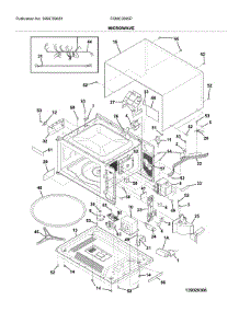 Microwave parts for Frigidaire Wall Oven FGMC3065PBH from AppliancePartsPros.com