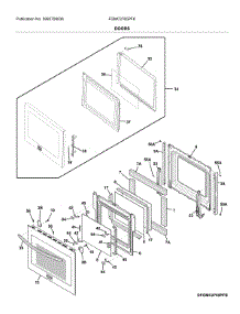 Doors parts for Frigidaire Wall Oven FGMC2765PFK from AppliancePartsPros.com