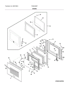 Doors parts for Frigidaire Wall Oven FGMC3065PBG from AppliancePartsPros.com
