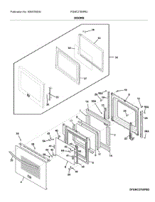 Doors parts for Frigidaire Wall Oven FGMC2765PBJ from AppliancePartsPros.com