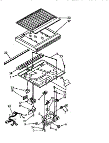 Compartment Separator parts for Kenmore Refrigerator 106.9710510 (1069710510, 106 9710510) from AppliancePartsPros.com