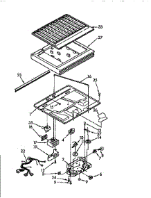 Compartment Separator parts for Kenmore Refrigerator 106.9630680 (1069630680, 106 9630680) from AppliancePartsPros.com