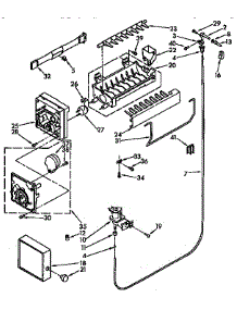 Icemaker Parts parts for Kenmore Refrigerator 106.9638310 (1069638310, 106 9638310) from AppliancePartsPros.com