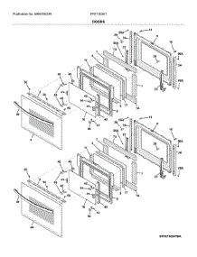 Door parts for Frigidaire Wall Oven FFET3026TWC from AppliancePartsPros.com