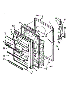 Refrigerator Door parts for Kenmore Refrigerator 106.9630310 (1069630310, 106 9630310) from AppliancePartsPros.com