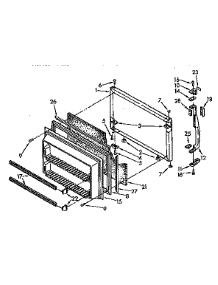 Freezer Door parts for Kenmore Refrigerator 106.9630310 (1069630310, 106 9630310) from AppliancePartsPros.com
