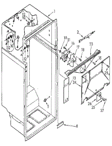 Liner parts for Kenmore Refrigerator 106.9600585 (1069600585, 106 9600585) from AppliancePartsPros.com
