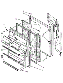 Refrigerator Door parts for Kenmore Refrigerator 106.9710681 (1069710681, 106 9710681) from AppliancePartsPros.com