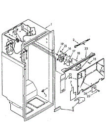 Liner parts for Kenmore Refrigerator 106.9710681 (1069710681, 106 9710681) from AppliancePartsPros.com