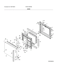 Door parts for Frigidaire Wall Oven FGEW276SPBB from AppliancePartsPros.com