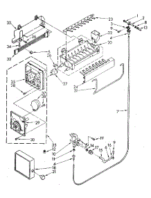 Icemaker parts for Kenmore Refrigerator 106.9710513 (1069710513, 106 9710513) from AppliancePartsPros.com