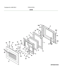 Door parts for Frigidaire Wall Oven FFEW2726TSC from AppliancePartsPros.com