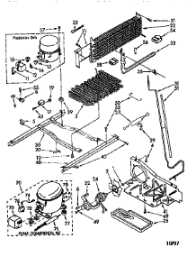 Unit parts for Kenmore Refrigerator 106.9610513 (1069610513, 106 9610513) from AppliancePartsPros.com